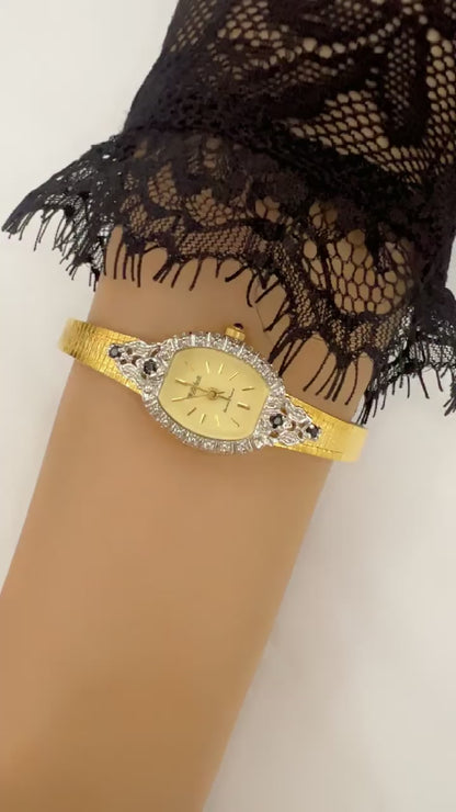 Vtg Dufonte Diamond Watch